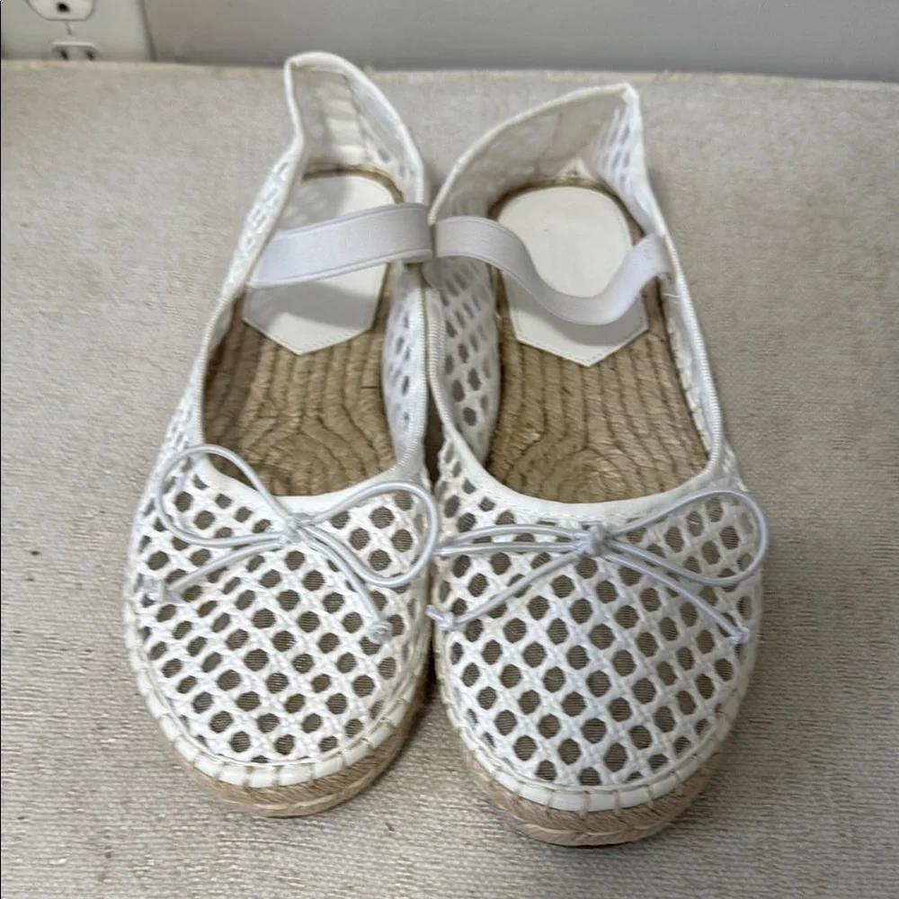 Women's White Espadrille Flats